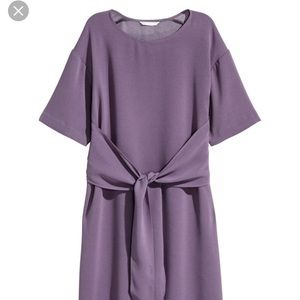 H&M Purple Tie Dress